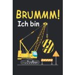 I am 9 excavator crane construction site 9th birthday 9 years born in 2012: NOTEBOOK - Funny birthday present, children's gift idea - A5 (6x9) - 120 ... book, sketch, planner, birthday, vintage