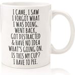 I Came I Saw I Forgot What I Was Doing Komik Kahve Kupası 325 ml - Yaşlılar İçin Doğum Günü Hediyeleri Yaşlılar Yaşlılar Büyükanne Büyükbaba Anne Baba - Alaycı Komik Hediyeler Anneler Günü Babalar