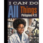 I Can (Him). Primary Composition Book for Grades K-12. 100 pages with an inspiring message to uplift and motivate, foster hope, and determination. ... with primary lines and spacing). Paperback.