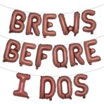 I Dos Balloons Brews before I Dos Sign Gelin Duş Süslemeleri Bekarlığa Veda Nişan Süslemeleri Bach Dekoru (BEN Çikolatadan ÖNCE REWS ÖNCE (BREWS Before I DOS Chocolate (Çikolata Yapmadan Önce Yazılar)