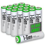 I-Gen Batteries 16 Adet 900 Mah AAA Şarj Edilebilir İnce Kalem Pil, Yüksek Kapasite 1.2V Nİ-MH