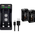 I-Gen Batteries D925 2’li AA/AAA/9V Pil Şarj Aleti + 2 Adet 9V Pro 250 mAh Ni-MH Şarjlı 9V Pil Seti