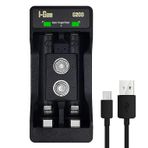 I-Gen Batteries G200 2'li Pil Şarj Aleti Type-C Girişli, Aa / Aaa / 9V Akıllı Hızlı Pil Şarj Cihazı