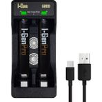 I-Gen Batteries G211 2'li AA/AAA/9V Pil Şarj Aleti + 2 Adet Aaa Pro 1100 Mah 1.2V Ni-Mh Ince Şarjlı Kalem Pilli Set