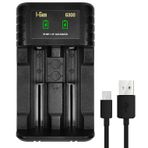 I-Gen Batteries G300 Akıllı Ni-MH Pil Şarj Cihazı, Type-C Girişli 2 Slot Hızlı Şarj Aleti, AA / AAA / C / D Şarjlı Pil Uyumlu