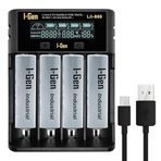 I-Gen Batteries G433 4'lü Akıllı Pil Şarj Aleti + 4 Adet 3200mAh Şarjlı Pil (18x65mm - 3.7 - Düz Kafa)
