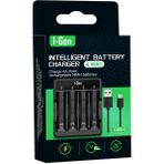 I-Gen Batteries I-Gen G400 4'lü Pil Şarj Aleti AA/AAA Uyumlu Type-C Giriş Akıllı Hızlı Pil Şarj Cihazı