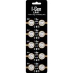 I-Gen Batteries LR41 1.5V Alkalin Düğme Pil (AG3, G3, 192, L736) (10’lu Paket)