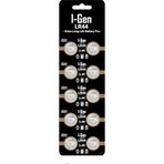 I-Gen Batteries LR44 1.5V Alkalin Düğme Pil (AG13, A76, L1154) 10'lu Paket