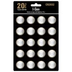 I-Gen CR2032 Pil 20'li Paket Tartı, Baskül, Şeker Ölçüm Cihazı Pili Lityum Düğme Pil 3V 2032
