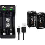 I-Gen D925 2 Adet 9V 250 Mah Ni-Mh Şarjlı Pil + 2 Li Pil Şarj Aleti (G200)