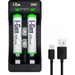 I-Gen G265 2 Adet Aaa 650 Mah Şarjlı Pil + 2 Li Pil Şarj Aleti (G200)