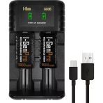 I-Gen G32c C Boy 5000 Mah Ni-Mh 1.2 V Şarjlı Pil 2'Li Paket + 2 Li Pil Şarj Aleti (G300)