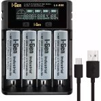 I-Gen G433 18650 10A Şarjlı Pil 3.7V 3200 Mah 4 Lü Paket + 4 Lü Şarj Aleti (Li800)