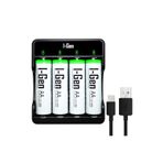 I Gen I-gen G427 4'lü Pil Şarj Aleti 4 Adet Aa 2700 Mah Kalem Pilli Set 1.2v Ni-mh