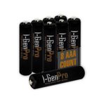 I Gen I-Gen Pro P104 8 Adet AAA 1100 mAh Şarj Edilebilir İnce Kalem Pil 1.2V Ni-MH Şarjlı Pil