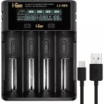 I-Gen Li800 18650 Li-İon C Boy Aa-Aaa Nı-Mh 4 Lü Pil Şarj Aleti Lcd Ekranlı