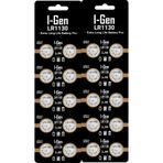 I-Gen LR1130 1.5V Alkalin Düğme Pil (AG10, L1131, 389) 20'li Paket