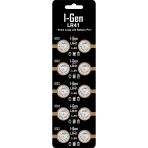 I-Gen Lr41 (Ag3) 10'Lu Paket Özel Alkalın Düğme Pil