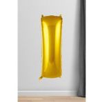 I Harfi Folyo Balon Gold 100 Cm 40 İnç 1 Metre Altın