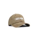 I Hate People Nakışlı Vintage Beyzbol Vizon Şapka