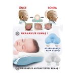 i lin baby Düz Kafa Yastığı & Bebek Yastıği, Antibakteriyel, Terletmez, Kafa Sendromu Önlem