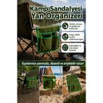i lin baby Kamp Sandalyesi Yan Organizeri Çok Amaçlı Cepli Düzenleyici Çanta Telefon Termos Gözlük Tutucu Piknik Plaj Doğa Outdoor