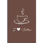 I Love Coffee Notebook: Lined Journal For Taking Notes, Coffee Gift For Family and Friends