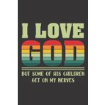 I love God Notebook/Journal: Inspirational gifts for Women, Religious. Great Christmas stocking stuffer, Secret Santa or Birthday gift idea. For home, ... themed book for the Prestigious God Squad!