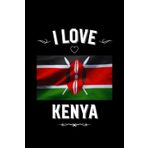 I LOVE KENYA: Stilish Journal For Kenya Lovers | Perfect Gift For Men, Women, Girls, Boys, Students, Digital Nomads: Birthday, Christmas, ... | 6 x 9 inches, Glossy,120 lined pages. (AFRICA, Band 1)