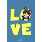 I love my kitten Notebook: Matte Finish Cover, Diary, 6x9 120 Pages, Planner, Lined College Ruled Paper, Journal