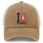 I Love Science Trucker Hat Kadın Vintage Mesh Trucker Şapka Yaz için