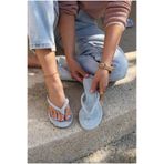 I Love Shoes Arlene Topuklu Parmak Arası Terlik Bebek Mavisi Süet
