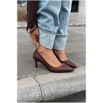I Love Shoes Delvion Bordo Mat Deri Kadın Stiletto