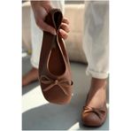 I Love Shoes Telion Taba Hakiki Deri Kadın Babet