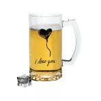 I Love You Baskılı Bira Bardağı - Bira Bardak