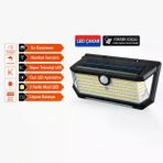 İ-Market 202 Led Güneş Enerjili Hareket Sensörlü Çakar LED Duvar Lambası PD772
