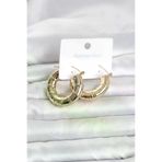 İ-Market 316L Çelik Gold Renk Bambu Model Halka Kadın Küpe TJ-BKP11828