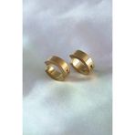 İ-Market 316L Çelik Gold Renk Sıkıştırmalı Erkek Küpe TJ-EKP278