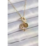 İ-Market 316L Çelik Gold Renk Zirkon Taşlı Ay Yıldız Model Charm Model Kadın Kolye TJ-BKO9312