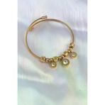 İ-Market 316L Çelik Gold Renk Zirkon Taşlı Model Charm Bileklik TJ-BB6089
