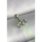 İ-Market 316L Çelik Gümüş Renk Zirkon Taşlı Kurdele Tragus Piercing TJ-PR1265