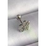 İ-Market 316L Çelik Gümüş Renk Zirkon Taşlı Sonsuzluk Detay Tragus Piercing TJ-PR1249