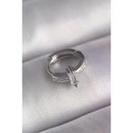 İ-Market 316L Çelik Gümüş Renk Zirkon Taşlı Tragus Piercing TJ-PR1307