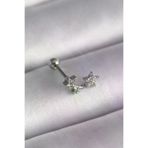 İ-Market 316L Çelik Gümüş Renk Zirkon Taşlı Yıldız Tragus Piercing TJ-PR1245