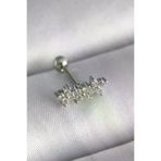 İ-Market 316L Çelik Gümüş Renk Zirkon Taşlı Yonca Tragus Piercing TJ-PR1255