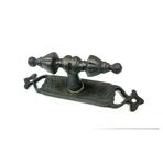 İ-Market Antika Tarz Dekoratif Pirinç Burma Pencere Kolu - 152x32 mm, Oksit