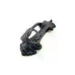 İ-Market Antika Tarz Dekoratif Pirinç Doğa Kapı Tokmağı, Taktak - 205x73 mm, Oksit