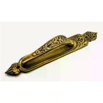 İ-Market Antika Tarz Dekoratif Pirinç Kubbeli Çekme Kapı Kolu - 396x68 mm, Antik