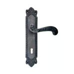 İ-Market Antika Tarz Dekoratif Pirinç Sultan Banyo Kapı Kolu - 270x54mm, Oksit